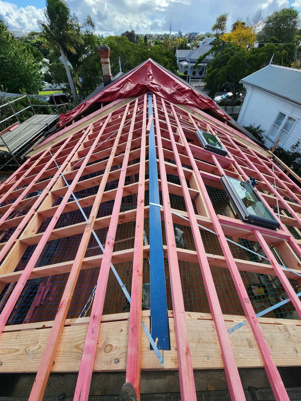 Villa roof structure, Revive Construction Auckland
